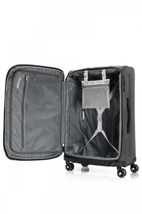【MAXWELL HA6】30吋行李箱 可擴充大容量 飛機輪 附盥洗袋 布面 美國旅行者AT