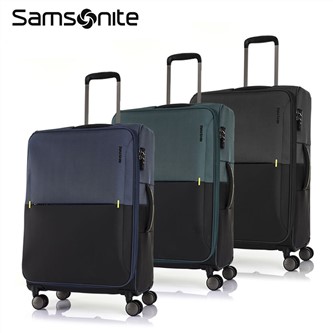 【STRARIUM GU6】25吋布面行李箱輕量 3.7kg 可擴充 防盜拉鍊 雙軌輪 Samsonite 新秀麗