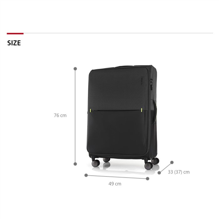 【STRARIUM GU6】25吋布面行李箱輕量 3.7kg 可擴充 防盜拉鍊 雙軌輪 Samsonite 新秀麗