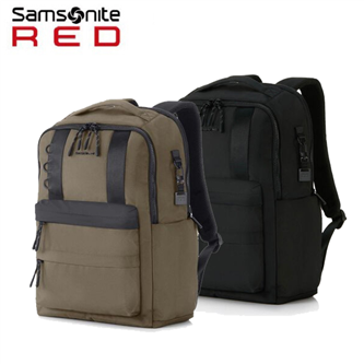 【LYNDON UA5】16吋筆電方形後背包 休閒旅行輕裝上陣 可調整式肩背帶Samsonite RED