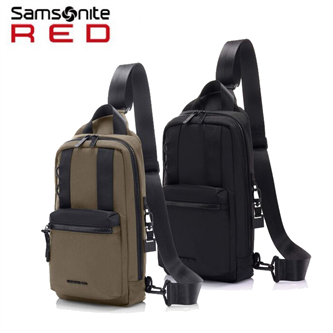 【LYNDON UA5】斜肩包 休閒旅行輕裝上陣 可調整式肩背帶Samsonite RED