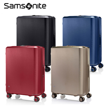 【EVOAZ QX0】25吋行李箱 拉絲光澤防盜拉鍊可擴充PC減震輪防撞角 Samsonite 新秀麗