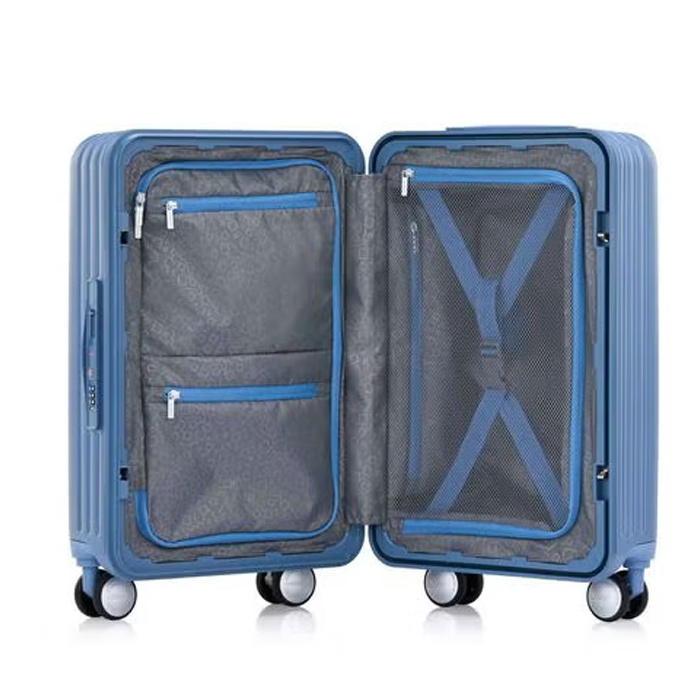 新品【LOCKATION QI9】20吋無拉鍊框扣登機箱 一點式扣鎖 煞車輪 避震輪 標準登機尺寸 Samsonite 美國旅行者AT