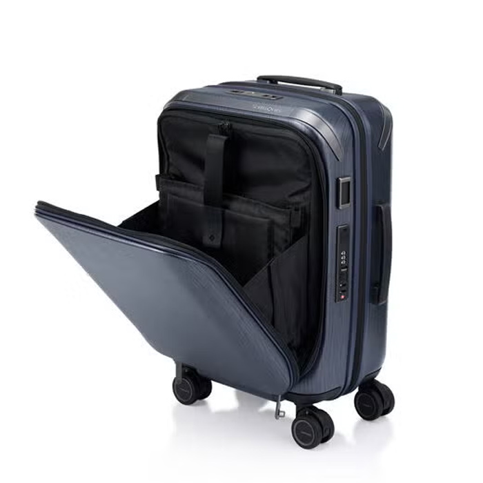 新品 藍超跑【UNIMAX QO9】20吋筆電箱 1/9前開式PC硬殼抗菌減震剎車輪可擴充，側邊客製化皮革烙印，配有藍超跑專屬打包收納袋 Samsonite 新秀麗