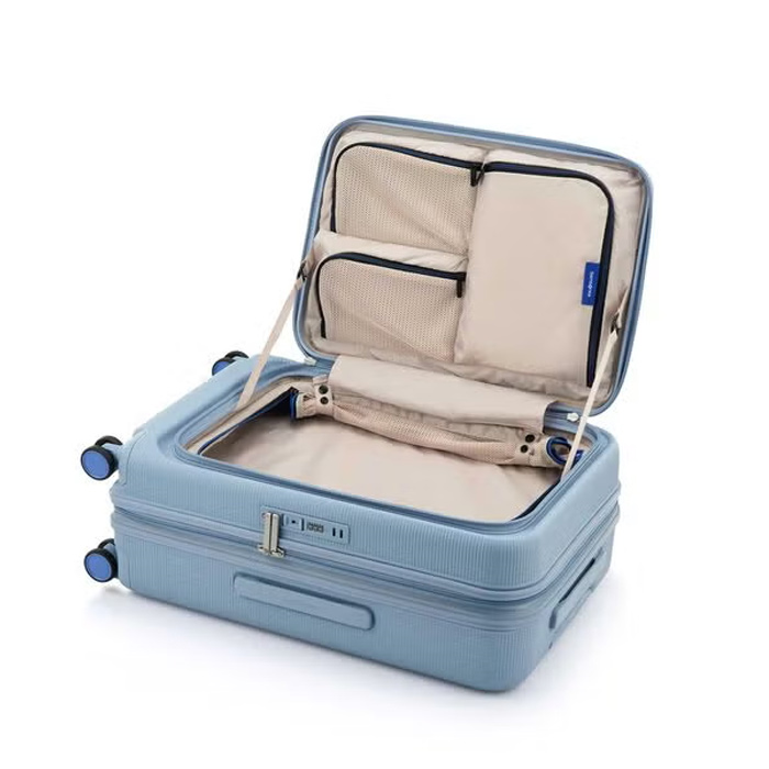 新品 Samsonite 新秀麗【 MODIO US8】日本旅遊推薦 上掀/前開/側開 24吋行李箱 三種尺寸可套疊收納、可擴充、滾珠軸承的靜音雙輪，附贈一個收納袋
