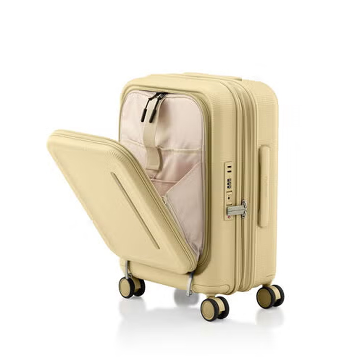 新品 Samsonite 新秀麗【 MODIO US8】日本旅遊推薦 上掀/前開/側開 20吋筆電行李箱 三種尺寸可套疊收納、可擴充、滾珠軸承的靜音雙輪附，附贈一個收納袋