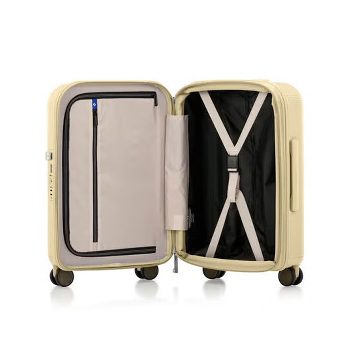 新品 Samsonite 新秀麗【 MODIO US8】日本旅遊推薦 上掀/前開/側開 20吋筆電行李箱 三種尺寸可套疊收納、可擴充、滾珠軸承的靜音雙輪附，附贈一個收納袋